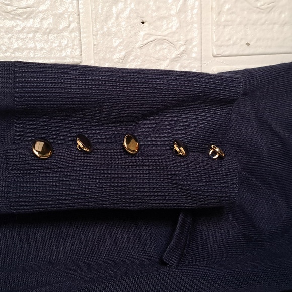 JM Collection Button-Sleeve Flyaway Cardigan Sweater - Picture 5 of 9